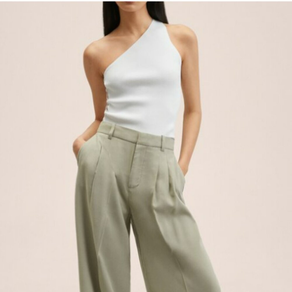 MANGO Knit asymmetric top